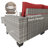 5-Person All-Weather PE Wicker Outdoor Sectional Sofa Set With Cushions And Wide Armrests-1938699302