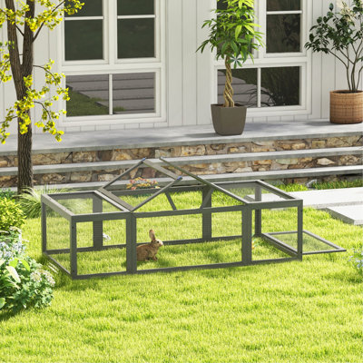 Cage à lapins en bois Pawhut