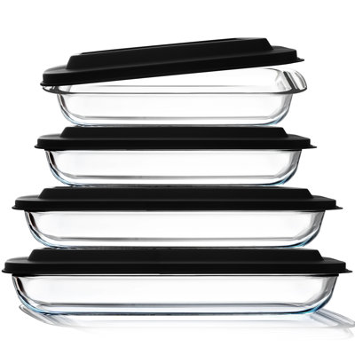 Ivy Bronx Baking Lasagna Pans Set with lid