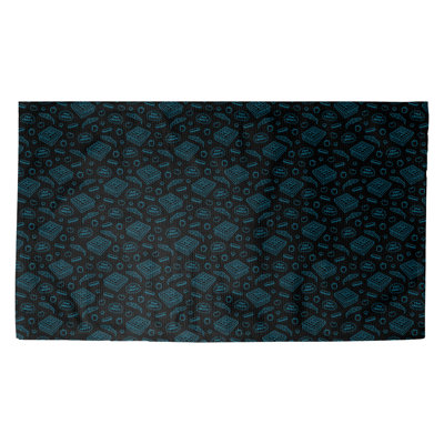 Tapis de porte d’intérieur anti-dérapant pizza Kitterman