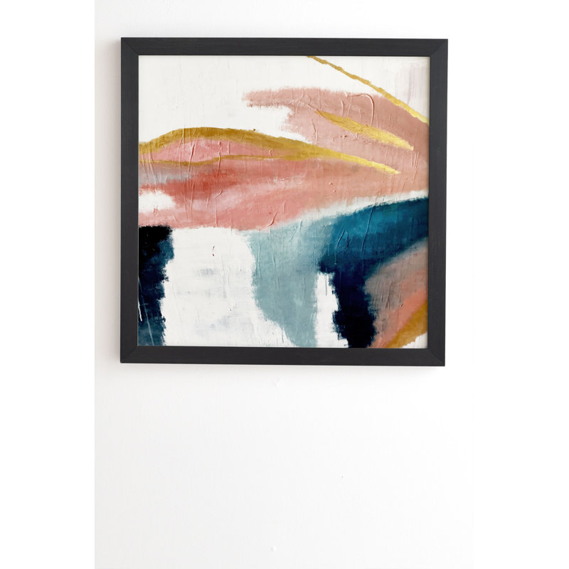 «Exhale», reproduction d'impression, H 20 po x l 20 po x P 2 po, Armature en bambou, Pas de tapis
