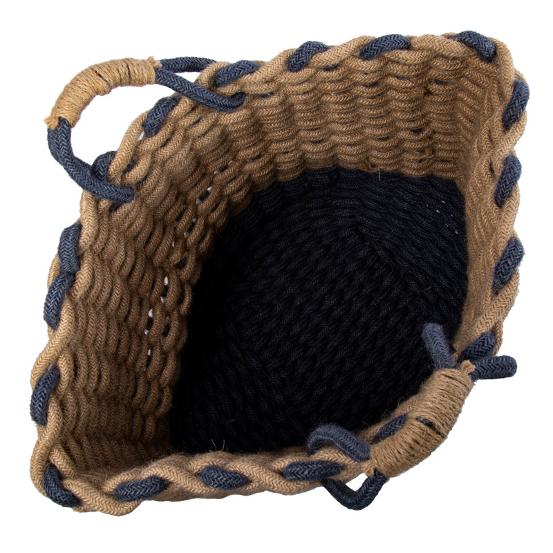 Panier en jute tressé