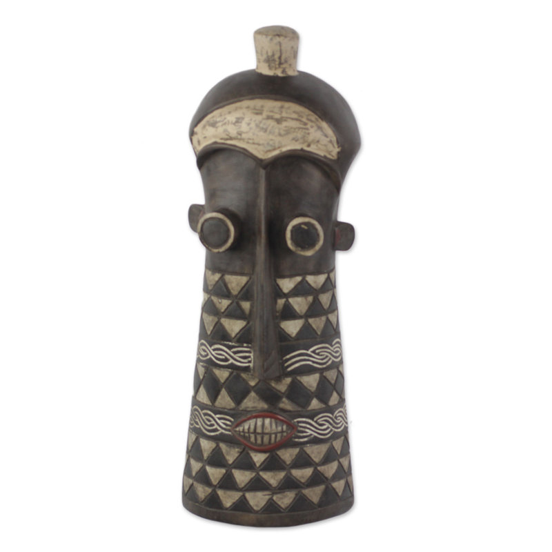 Ghanaian Wood Mask from Africa Statue