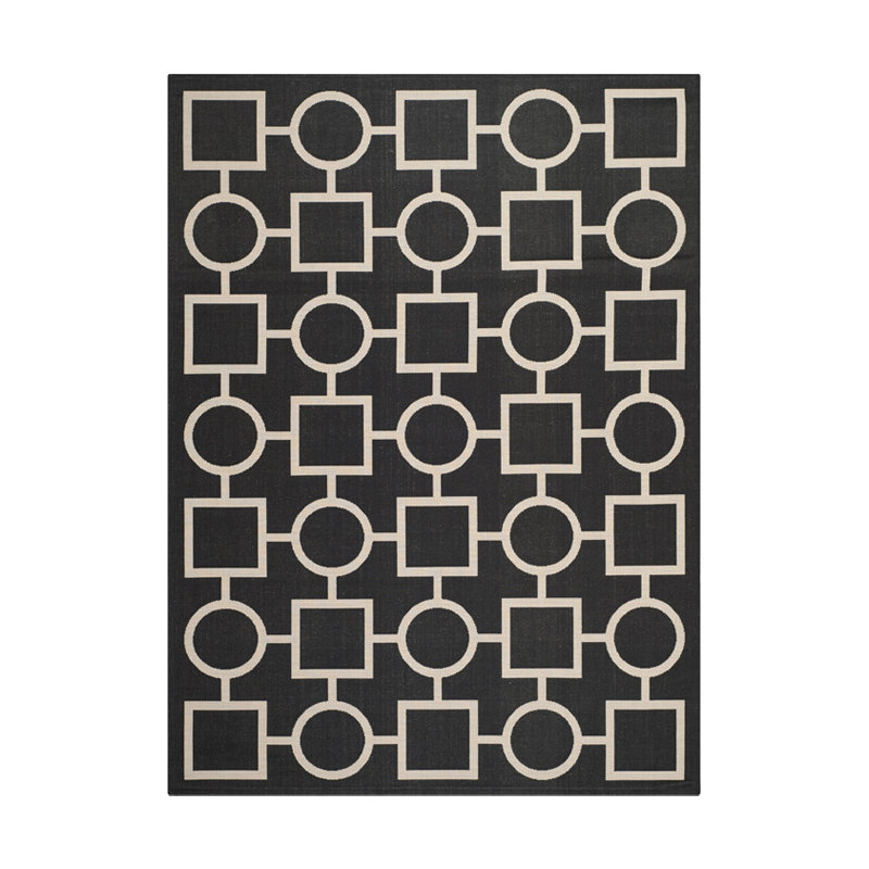 Courtyard Performance Geometric Rug, Rectangle 2' x 3'7"