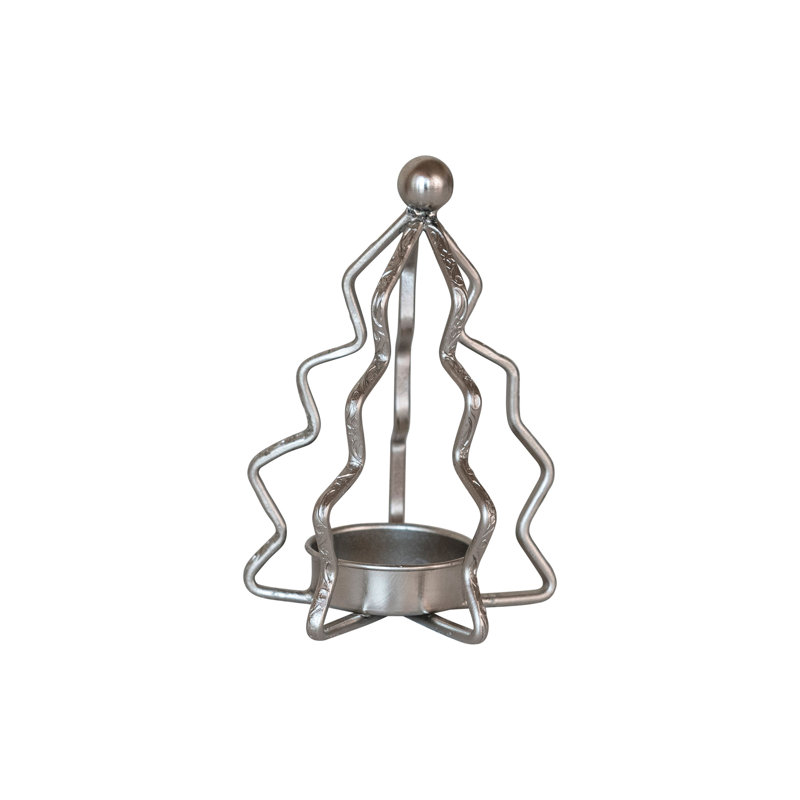 Photophore en forme d'arbre en métal compact