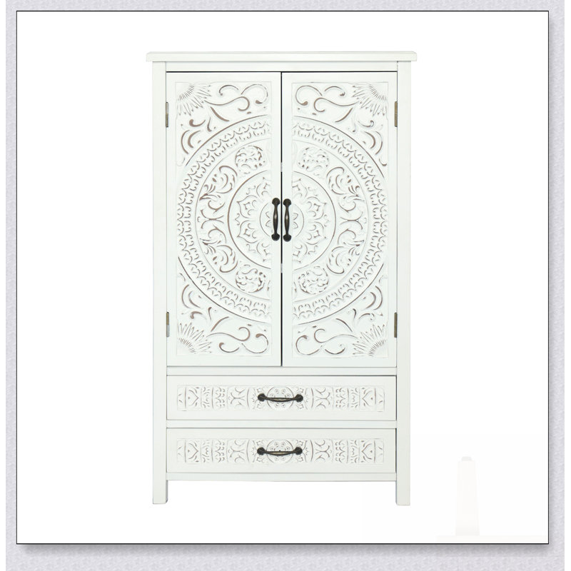 Armoire de rangement blanche 27 po