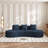 Curved Sectional Sofa, 5-Seater Couch-1121209679