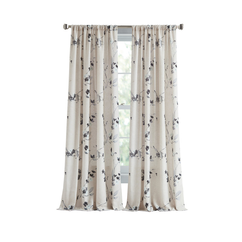 DKNY Fontana Mid Grey Curtain Panel Pair, 50" W x 84" L