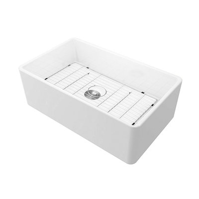 30'' L Single Bowl Fireclay Kitchen Sink
