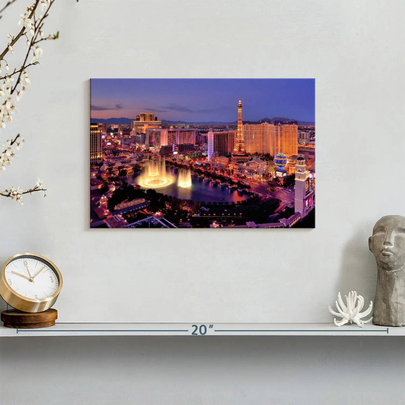 Sireci Las Vegas Night Glow, 8" H x 12" W