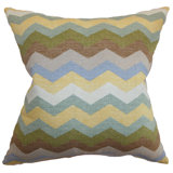 Chevron Cotton Reversible Throw Pillow
