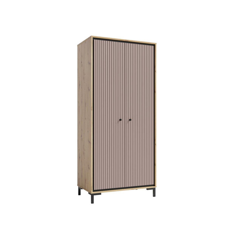 Vasilikos 2 Door Wardrobe, Pink