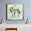 Renard sur bleu - Reproduction d'art sur toile encadrée-1015113119-1015113112