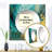 Golden Turquoise Waves Breaking Abstract III - Abstract Shapes Square Mirror Wall Decor For Bedroom-100983016