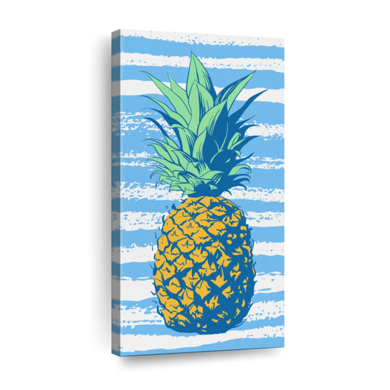 " Summer Pineapple " by Paradise Art Collectives, 36" H x 18" W x 1.25" D
