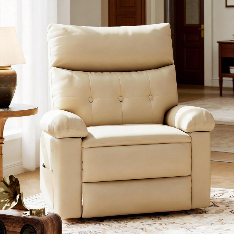 22"W Rocker Recliner, with Oversized Seat, Coffee