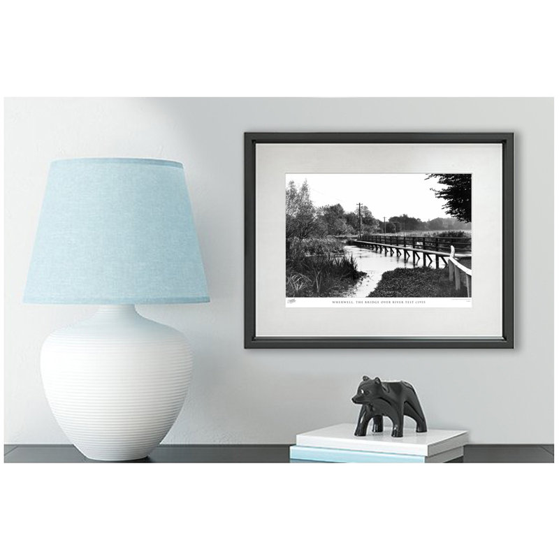 Wherwell, The Bridge Over River Test C1955 by Francis Frith - Single Picture Frame Print, 45cm H x 60cm W x 2.3cm D