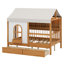 Lit maison avec grands tiroirs-1340943141