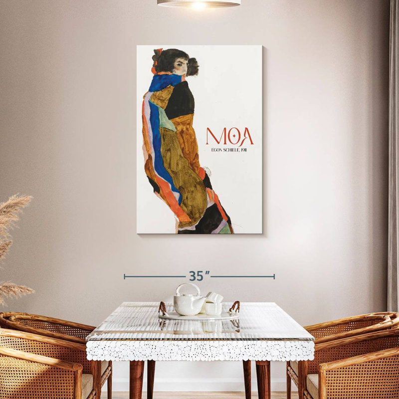 Affiche d'exposition Moa Schiele, H 45 po x l 30 po