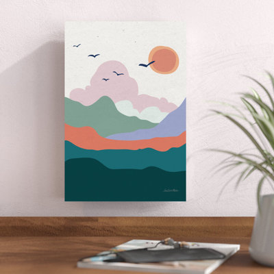 «Hills and Valleyys II» par Sara Zieve Miller, impression sur toile tendue