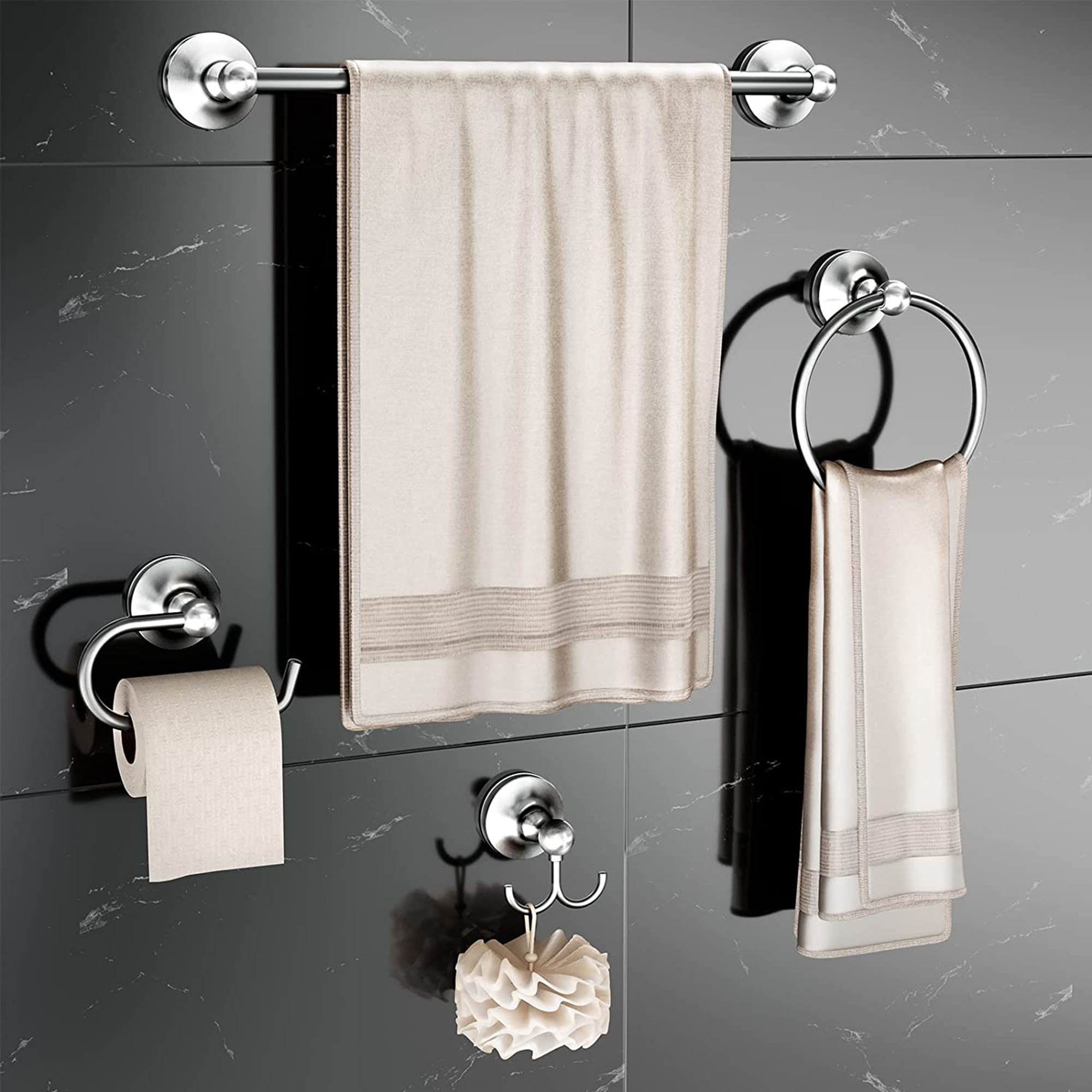 QIANXING Wall Mounted Towel Rack