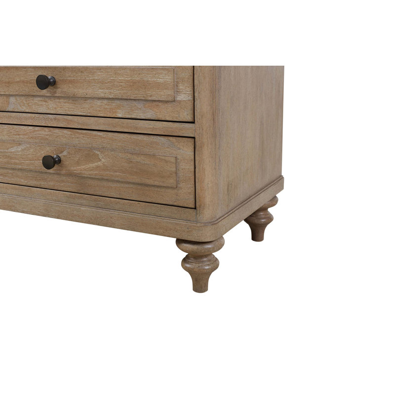 3-Drawer Nightstand With Storage Options