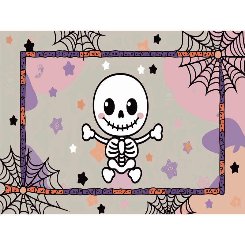 Tapis de vacances d'Halloween The Holiday Aisle®, Tapis de couloir 2 pi x 4 pi