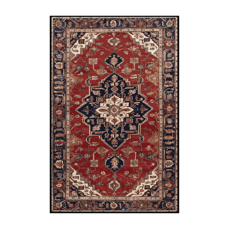 Tapis brun lavable à la machine, Rectangulaire 8 pi x 10 pi
