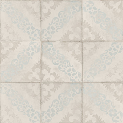Carreau de porcelaine à motif pour mur et plancher 6 po x 6 po Barcelona