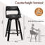 ALFORDSON 2x Bar Stools Swivel Padded Backrest Dining Kitchen Chair