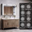 Armoire à pharmacie de salle de bain avec lumières et miroir, anti-buée, (assemblage complet terminé)-628435714