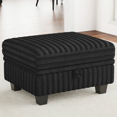 Isolde Soft Imitation Wool Plush Storage Ottoman Part E Module For Modular Sofa by Ebern Designs