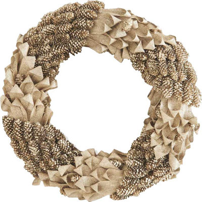 Couronne de pomme de pin scintillante