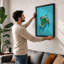 Turtle in Open Water Coastal - Framed Print-2054876171-2054876175
