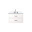 Ensemble de meuble-lavabo simple avec plateau en marbre de culture et robinet-2109821145