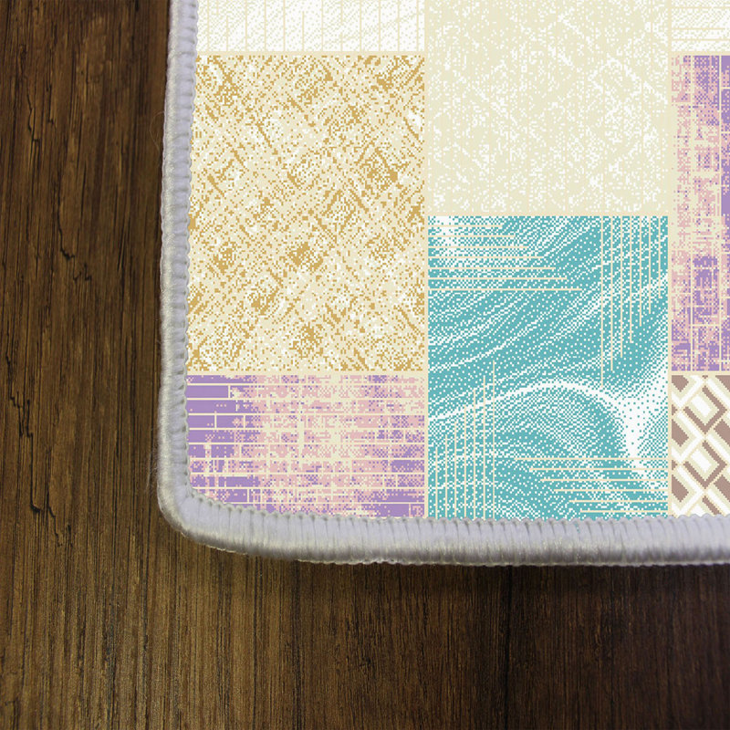 Soft Hall Carpet (2.6 x 4.9 ft), 100% Polyester, 0.3 in Pile Height | Antibacterial, Non-Slip Underside, 650 g/m² | Machine Washable, 3D Digital Print | Perfect for Living Room, Entryway & Bedroom Décor