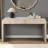 59'' Vintage Crafted Entryway Table Two Hidden Handle Drawers Farmhouse Console Table Easy Assembly-777867932