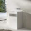 Lavabo de salle de bain piédestal 24 po x 18 po Monblari blanc mat-132419412