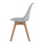 Chaises de salle à manger grises en polypropylène, de 2, pour chauffer et accentuer 2 chaises et chaises