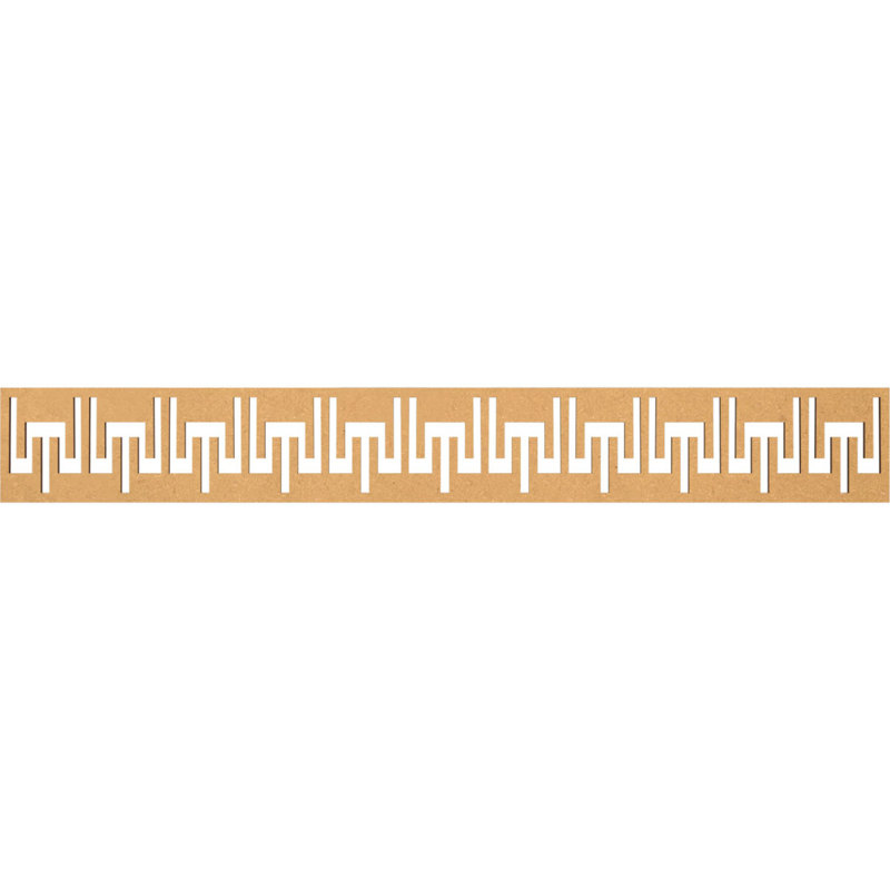 Victory H W D Panel Molding, 6" H x 46.5" W x 0.375" D, Raw MDF