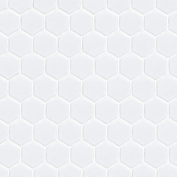 Tuxedo Mosaics 2 Inch Hexagon White