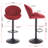 Bar Stools Set Of 2 - Adjustable Barstools With Back And Footrest, Counter Height Bar Chairs For Kitchen, Pub