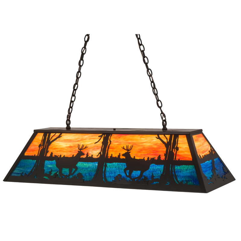 Luminaire suspendu pour table de billard 6 lumières