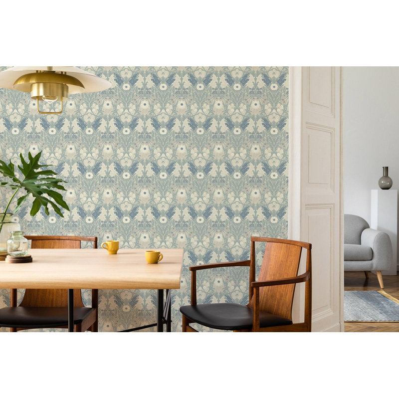Wild Meadow - Wallpaper, Linen Stone, Peel & Stick