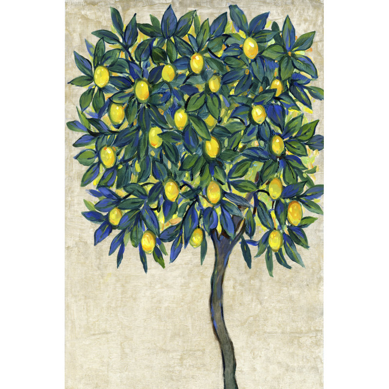 Lemon Tree Composition I by Tim OToole - Painting Print, Wrapped Canvas, 122cm H x 81cm W