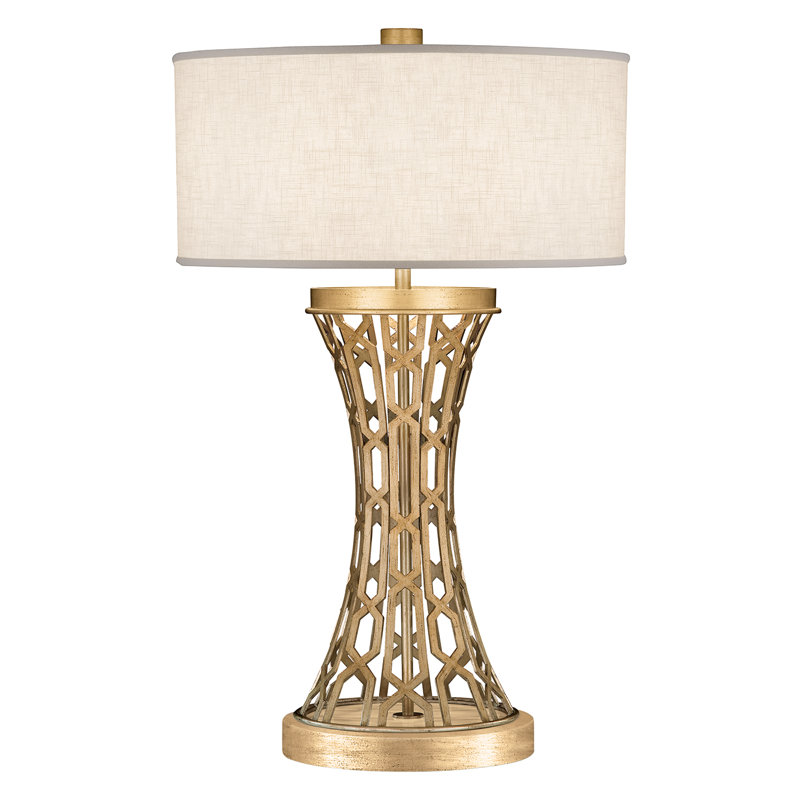 Allegretto Metal Table Lamp, Burnished Gold