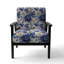 Chaise d'appoint florale Cobalt-6885417