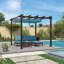 Pergola en aluminium mauve avec auvent-80546448-96845815