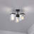 Dugway Glass Semi Flush Mount
