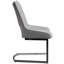 Chaise rembourrée avec pieds en métal